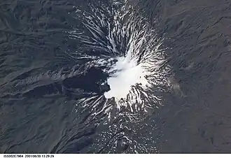 View of Mount Ararat taken during ISS Expedition 2, June 30 2001