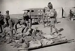 Indian medical orderlies with the Mesopotamian Expeditionary Force in Mesopotamia during World War I