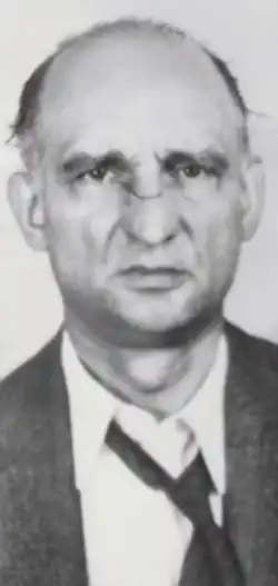 A composite photo showing the front and left sides of a man's face. The man is wearing a dark jacket with a loose tie