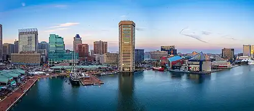 Skyline of Baltimore