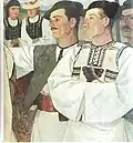Painting of Transylvanian Romanian peasants from Abrud by Ion Theodorescu-Sion