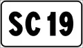 Road marker for extra-urban municipal roads in Italy