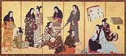 Women’s Amusements by Iwasa Matabei, from the Matsuura folding screen