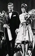 Jørgen & Grethe Ingmann, winners of the 1963 contest for Denmark.