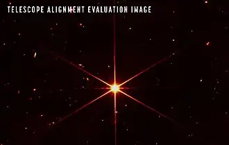 Star 2MASS J17554042+6551277[e] captured by the NIRCam instrument