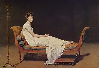 Portrait of Madame Récamier, by Jacques-Louis David, 1800