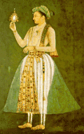 The young emperor Jahangir wearing an imperial jamdani Sash