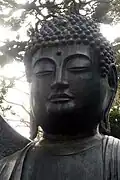 Amazarashi-No-Hotoke ("Buddha exposed to the rain") in San Francisco's Japanese Tea Garden.