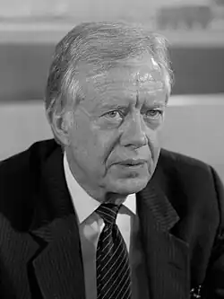 Monochrome picture of Carter