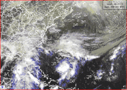 Animation of visible/infrared satellite imagery depicting Hurricane Joaquin's lifespan