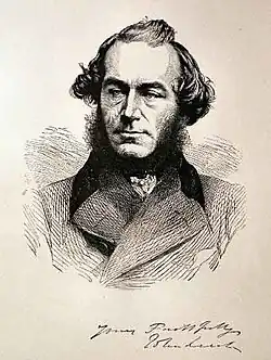 head and shoulders engraving of a man