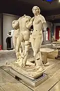 Sculpture of the Three Graces in the Antalya Museum
