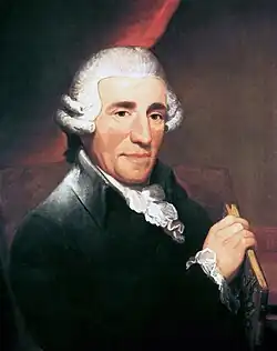 Painted portrait of Haydn
