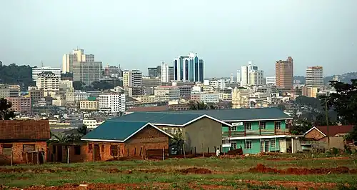 The Kampala skyline, 2006