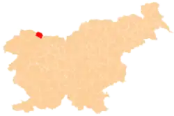 The location of the Municipality of Jesenice