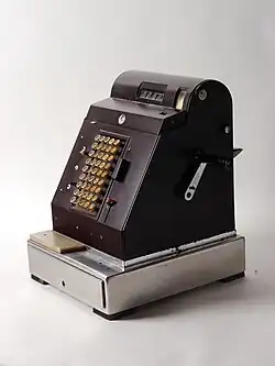 Cash register in bakelite, collection Museum of Industry Ghent