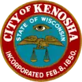 Official seal of Kenosha, Wisconsin