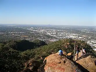 View from Kgale Hill (Oodi Hill on horizon)