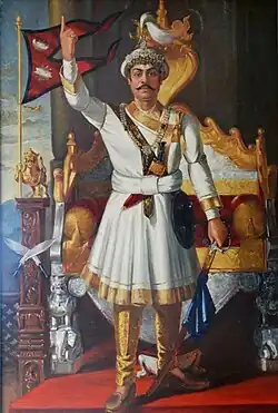 Prithvi Narayan Shah, the first king of Nepal.
