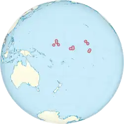 Location of Kiribati