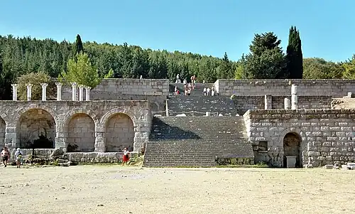 View of the Asklepeion of Kos, the best preserved instance of an Asklepieion
