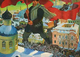 Red flag of the Bolsheviks, by Boris Kustodiev (1920)