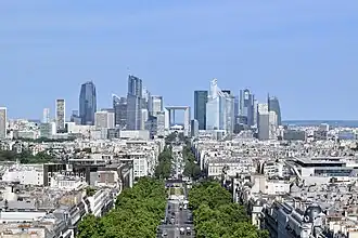La Défense, seen from the Eiffel Tower