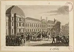 Journées des 31 Mai, 1er et 2 Juin 1793, an engraving of the Convention surrounded by National Guards.
