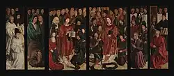 Six paintings attributed to Nuno Gonçalves presenting a 58 people of the Court and various groups of Portuguese society at that time, gathered together around the double figuration of St. Vincent with expressive look of concentration on their faces, engaged in an act of veneration.