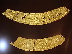 Gold appliqués from Lake Bled, Slovenia, 13th-12th century BC.[122]