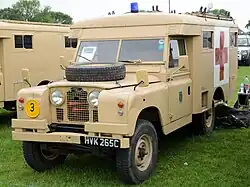 1965 Series IIA ambulance, sand.