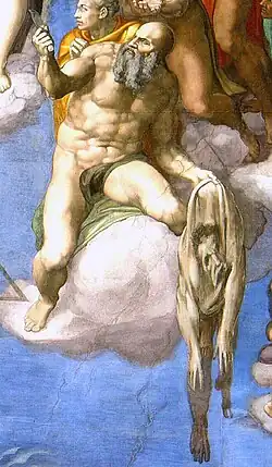 Michelangelo's Sistine Chapel depiction