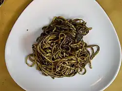 Linguine with cuttlefish and ink sauce (Italy)