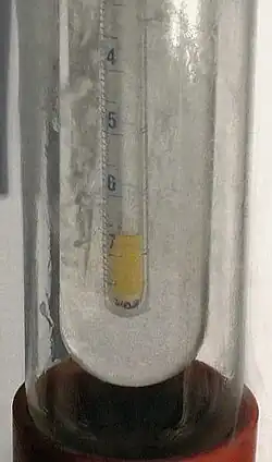 Image: Liquid fluorine (F2 at extremely low temperature)