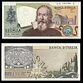 2,000&nbsp;lire – obverse and reverse – printed in 1973