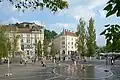 Prešeren Square in downtown