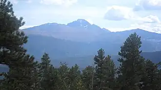 Longs Peak seen from the north.