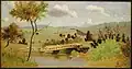 Adirondacks- Bridge for Fishing by Louis Michel Eilshemius