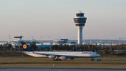 Munich Airport control tower.