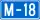 Bosnia and Herzegovina M18 road shield