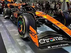 McLaren MCL60 in dark Stealth Mode livery