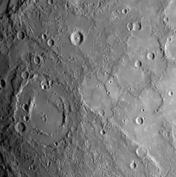 An image of part of the previously unseen side of the planet