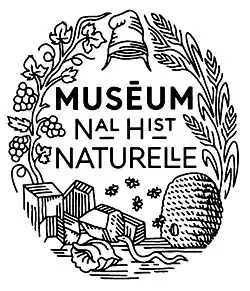 The MNHN's seal, designed in 1793, illustrates the three realms of Nature, Collective work, and the French Revolution.
