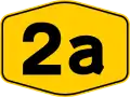 Service road route code shield