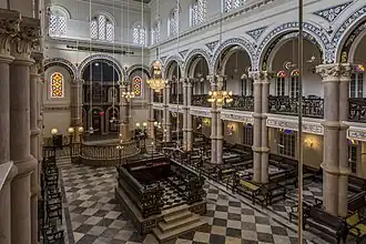 Interior of the Magen David Synagogue, Kolkata