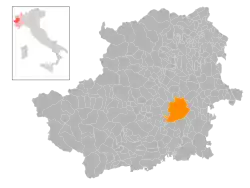 Location of Turin