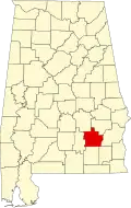 State map highlighting Pike County