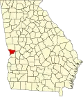 Location within Georgia