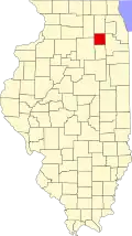 Kendall County map