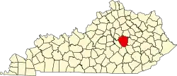 State map highlighting Madison County